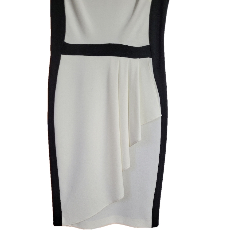 Joseph Ribkoff Dress size 4 black and white formal fitted midi pencil skirt - Picture 4 of 16